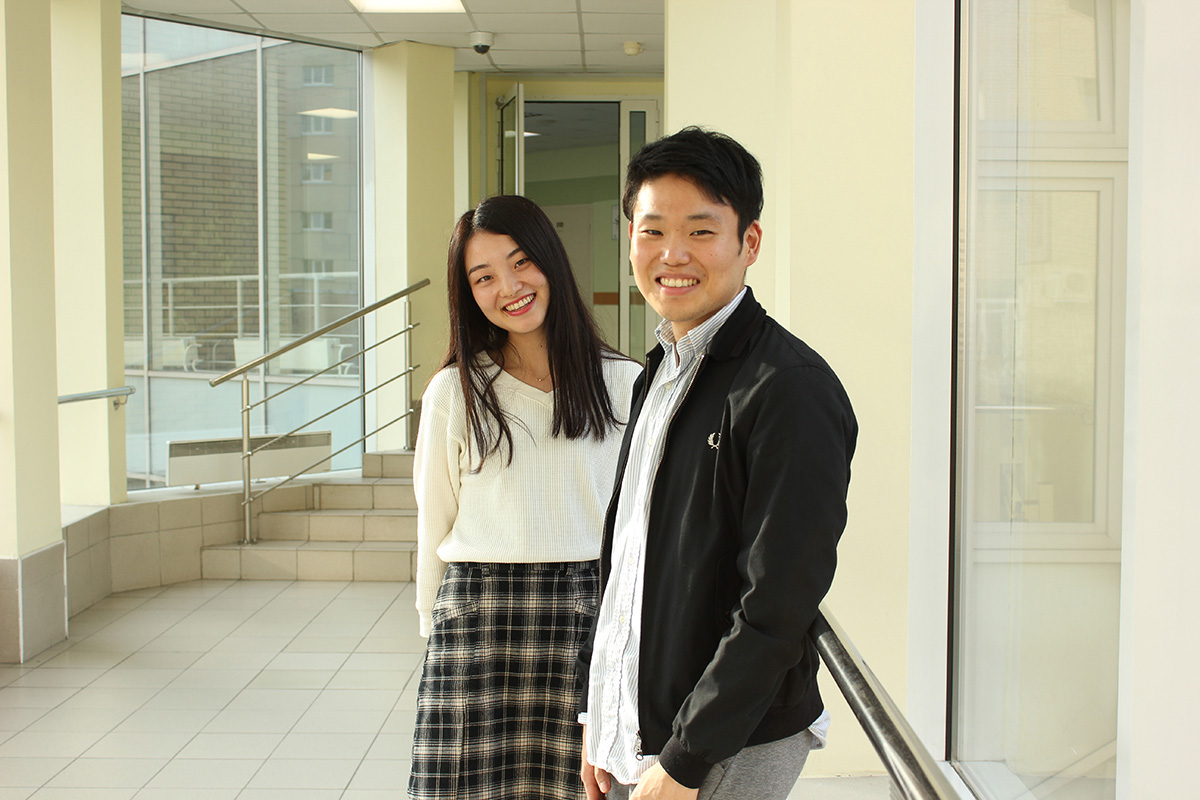 Yutaro HARA and Hiromi TANABE talked about their studies at the International Polytechnic Summer School