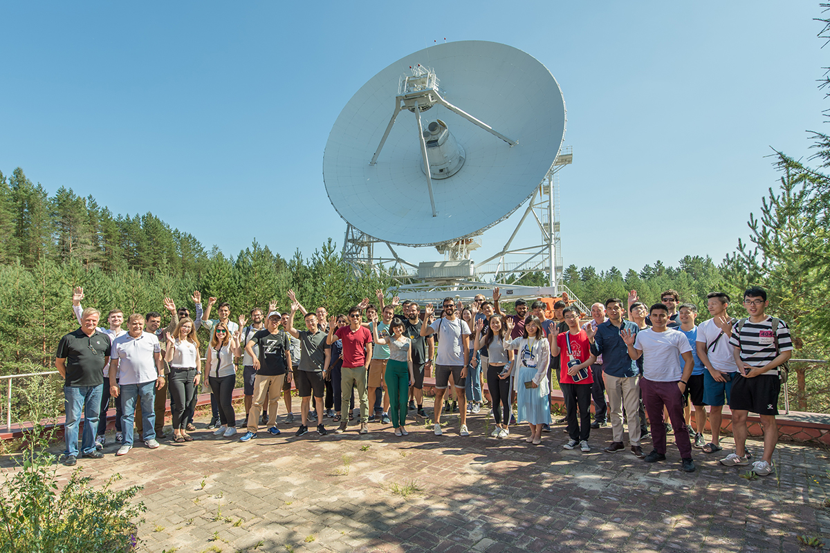 Students of International Polytechnic Summer School study the far-off space and land-based technologies of its study