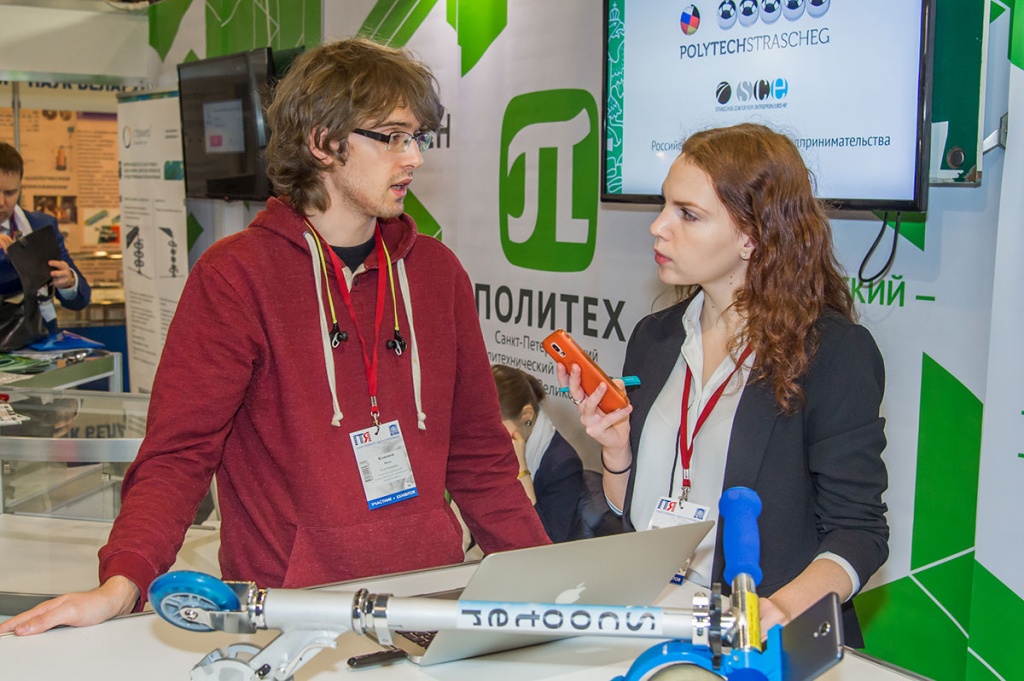 From Augmented Reality Technology to the Lightest Scooter: SPbPU Presented its Own Development Projects at Saint Petersburg Technical Trade Fair 2016