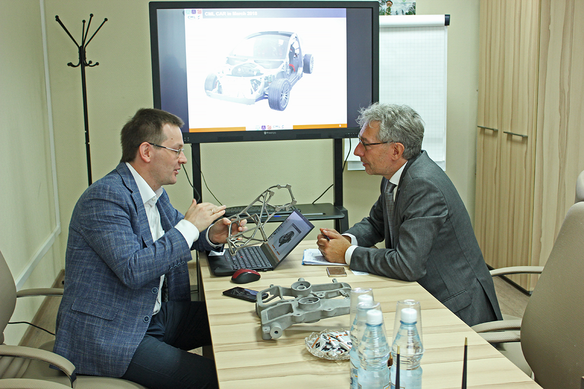 Negotiations between professor Pichler and Deputy Director of the Center Ye.V. Belosludtsev took place at the Center for Computer Engineering 