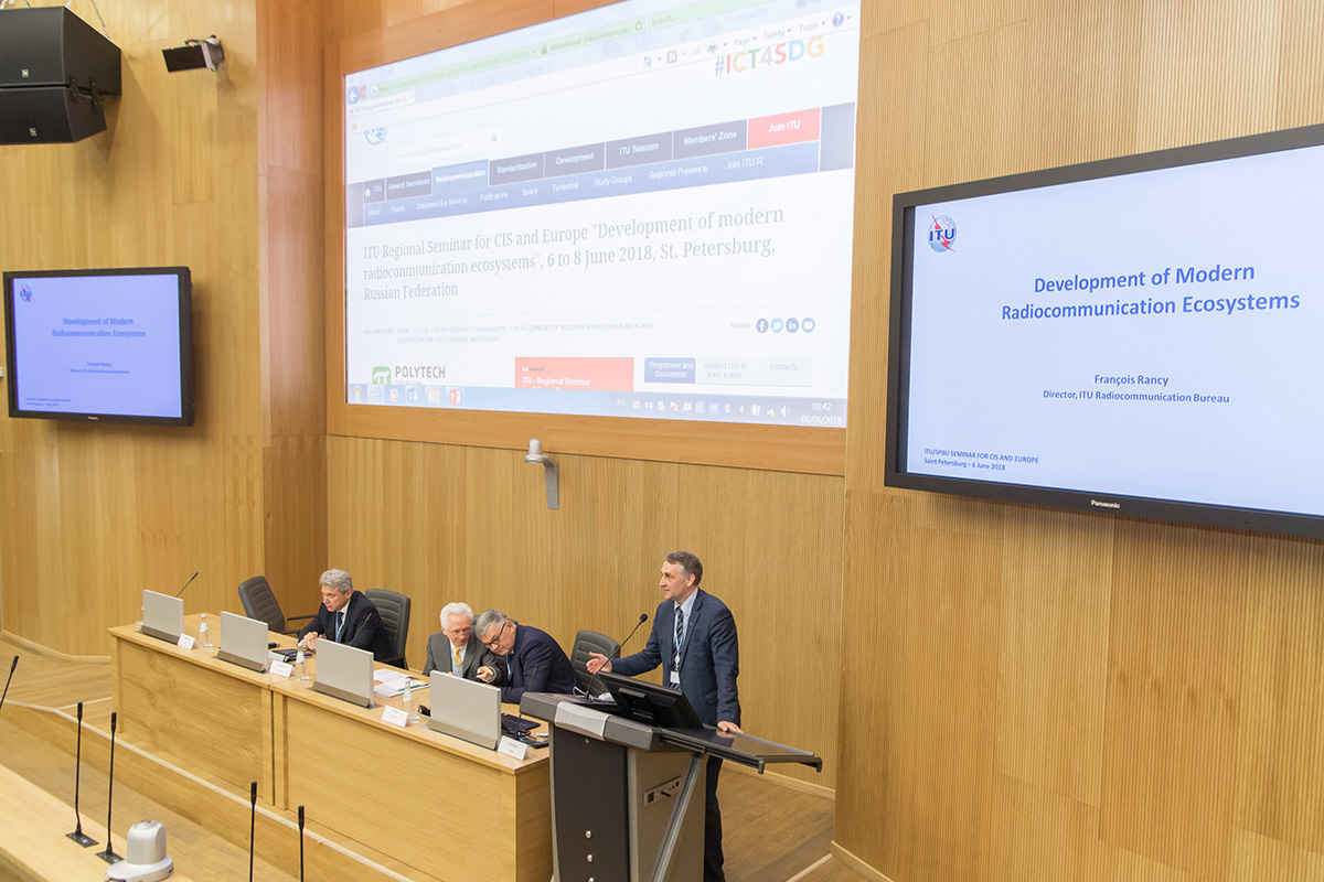 SPbPU and ITU held a joint seminar for the CIS and European countries dedicated to the Development of the Modern Radio Communication Ecosystem 