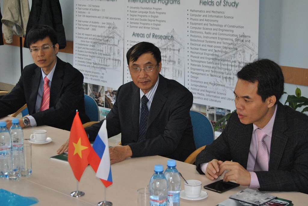 The Delegation of SPbPU at Posts and Telecommunications Institute of Technology, Hanoi, Vietnam
