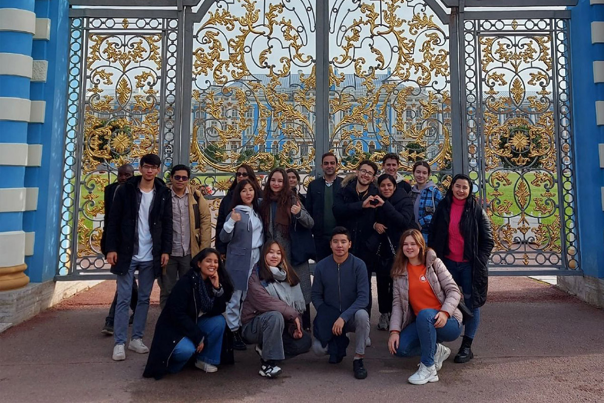 International students from SPbPU visited Pushkin