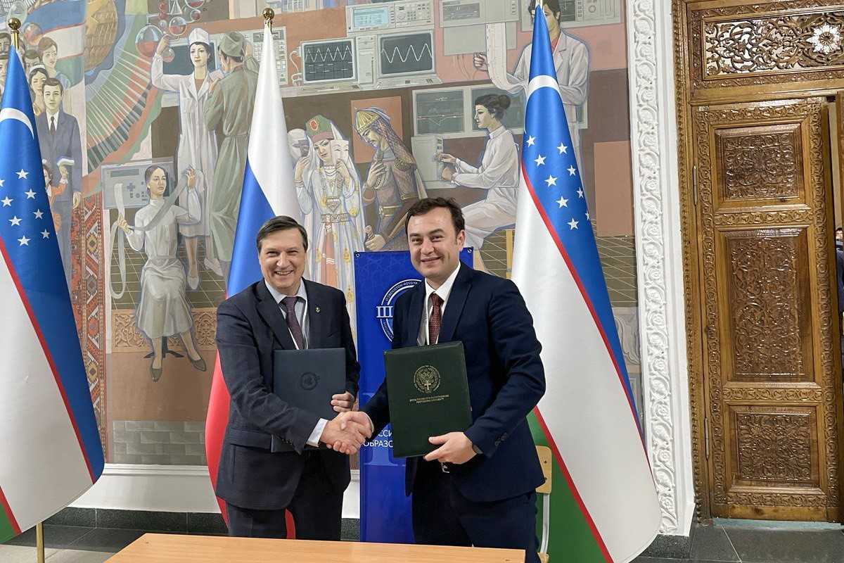 SPbPU and Uzbek State University of World Languages signed an agreement on cooperation 
