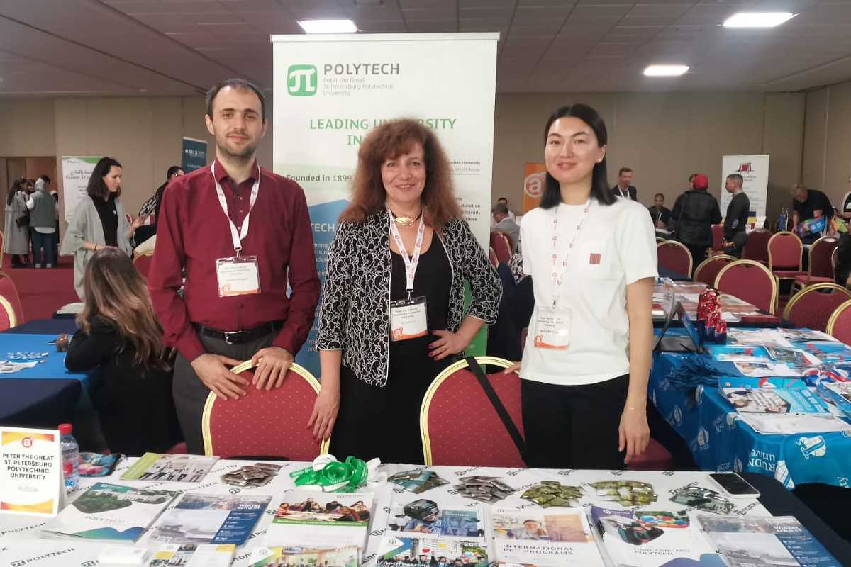 Representatives of SPbPU International office it the International Educational Fair in Morocco 