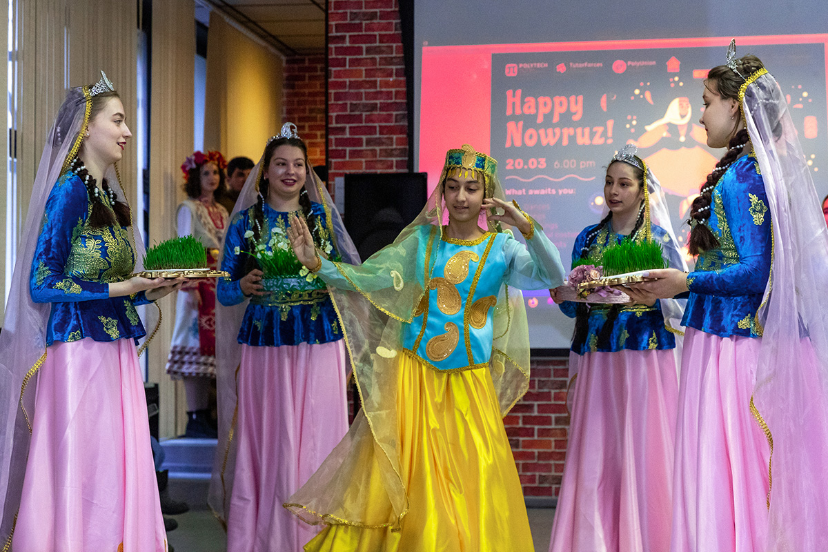 Creative groups from all over the city came to the Polytechnic University to celebrate Nowruz