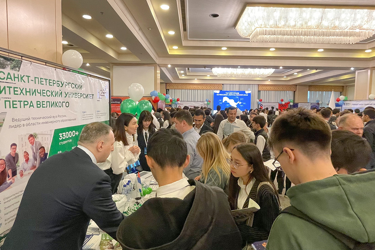 SPbPU stand at the fair Education and Profession-2023 was very popular with applicants from Uzbekistan 