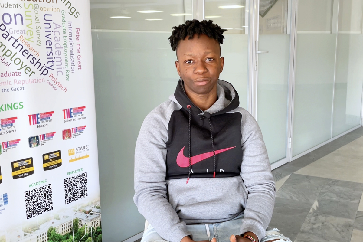 SPbPU student from Tanzania Albright Temba SPbPU student from Tanzania Albright Temba