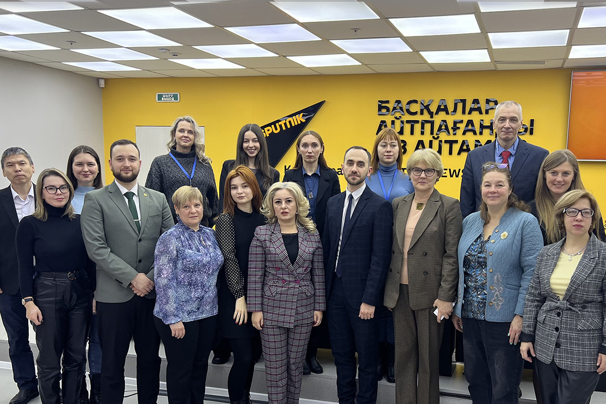 Participants of the press conference “How to enroll in a Russian university” 