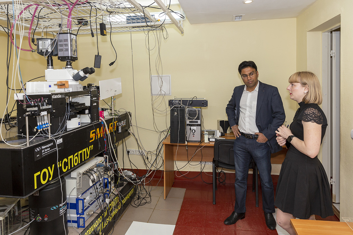 Vice President of the Professional University Lovely got acquainted with the projects of the Institute of Cybersecurity and Computer Science The guest highly appreciated the level of SPbPU development