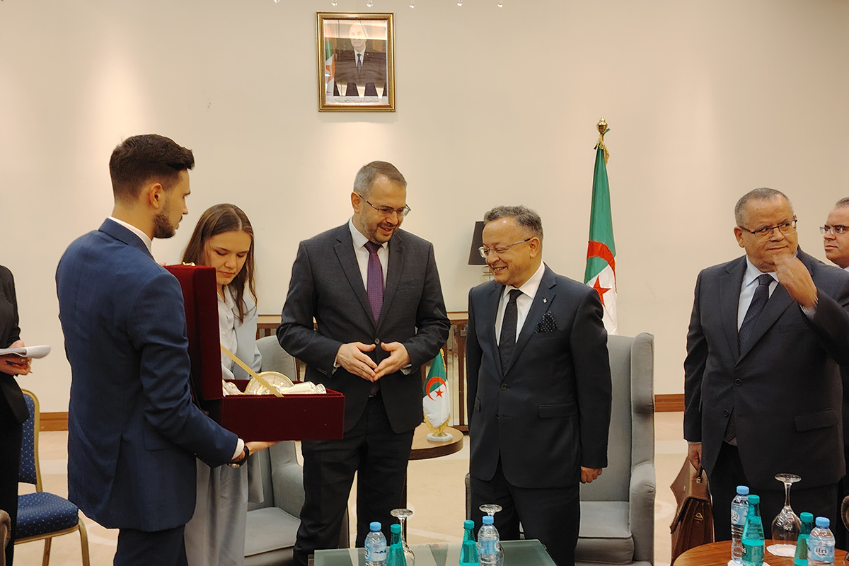Konstantin Mogilevsky held a meeting with the Minister of Higher Education and Scientific Research of Algeria Kamel Baddari Konstantin Mogilevsky held a meeting with the Minister of Higher Education and Scientific Research of Algeria Kamel Baddari