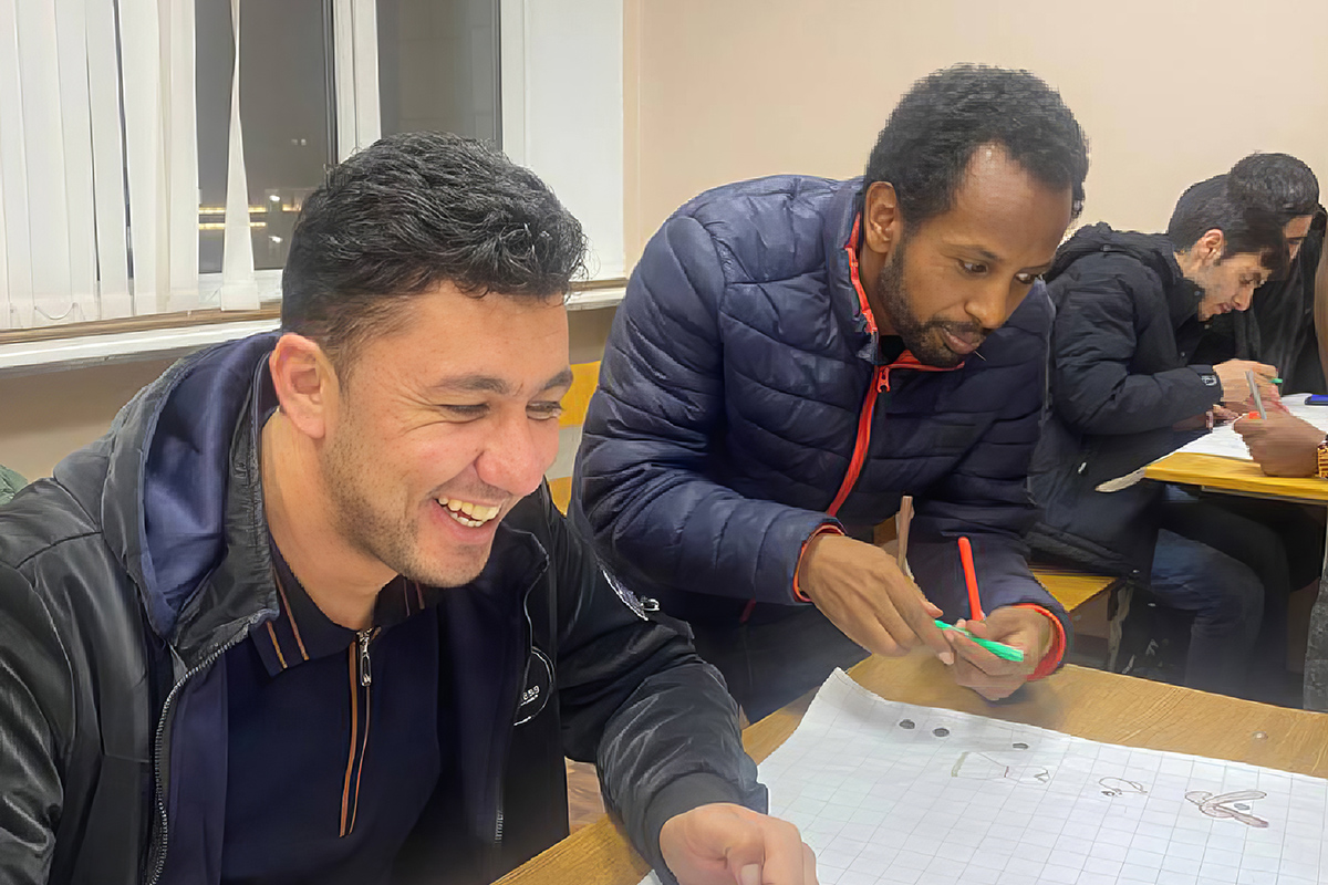After completing his master's degree, he plans to apply his knowledge in Ethiopia After completing his master's degree, he plans to apply his knowledge in Ethiopia