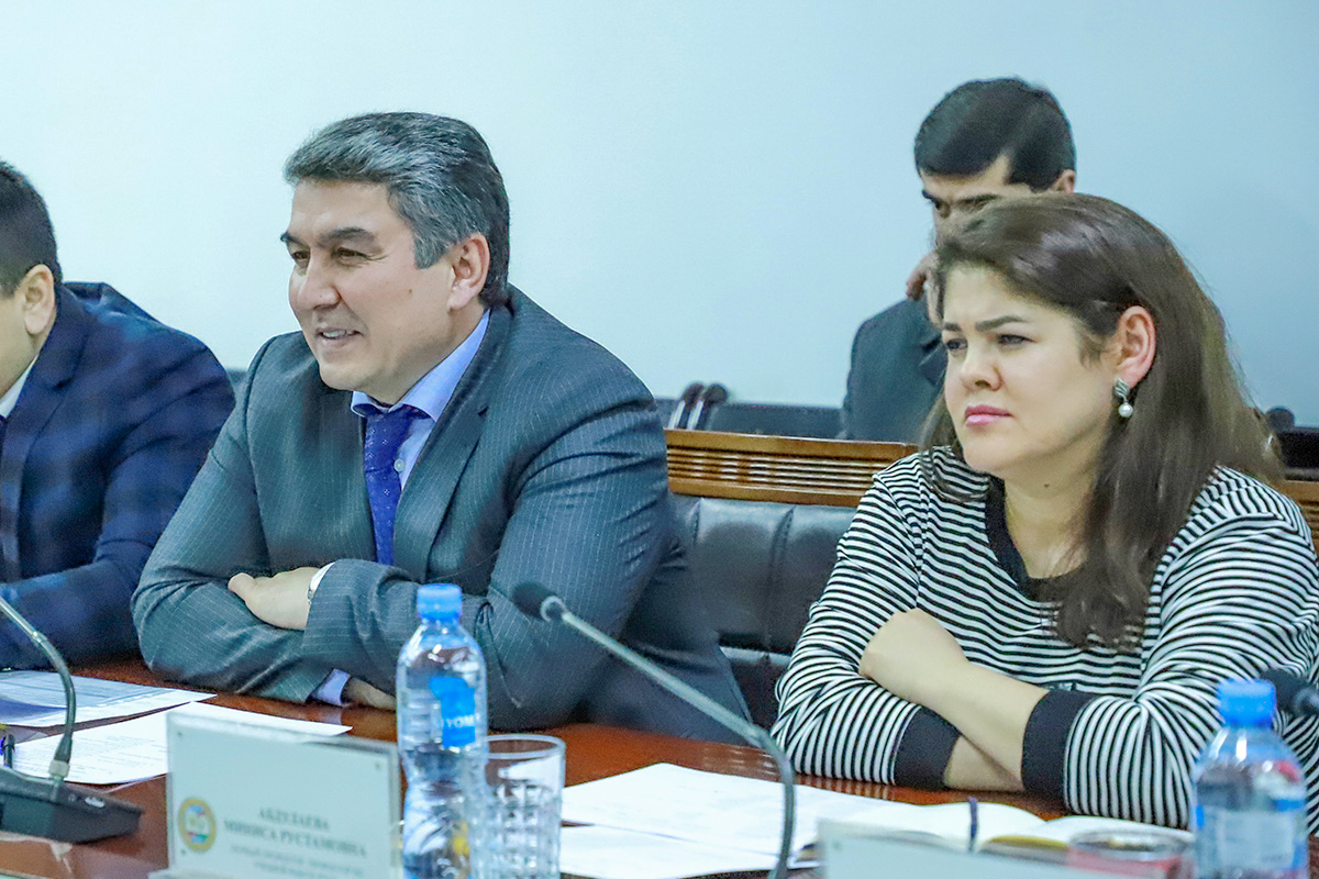 Rector of RTSU Prof. Mashrab Faizullo and First Vice-Rector Minisa Abdullayeva Rector of RTSU Prof. Mashrab Faizullo and First Vice-Rector Minisa Abdullayeva
