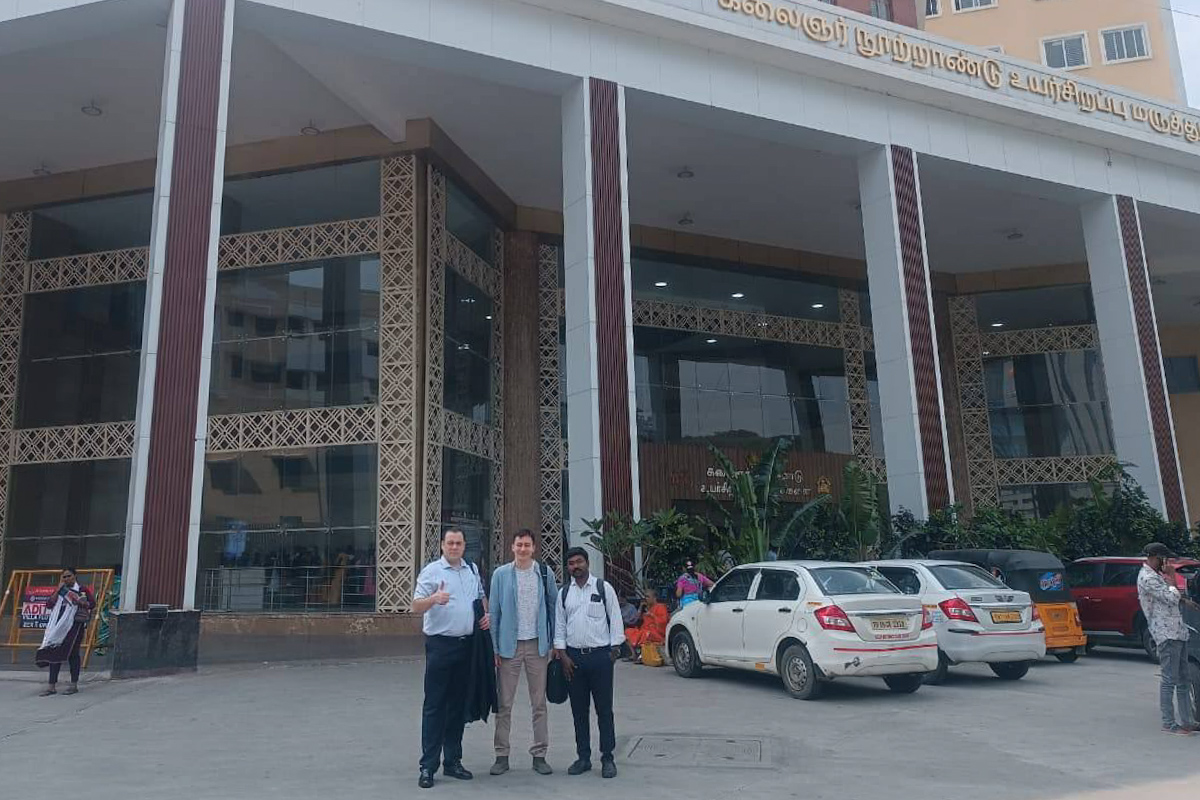 SPbPU scientists presented their development to neurosurgeons in India SPbPU scientists presented their development to neurosurgeons in India