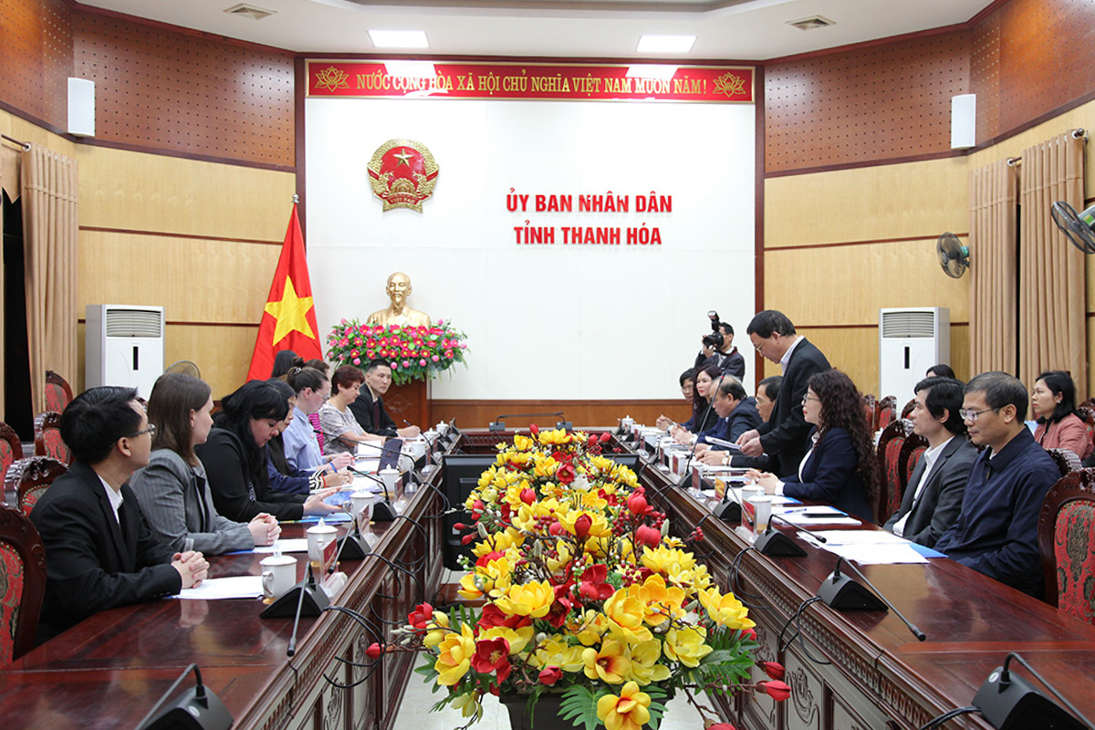 Meetings with the leadership of the Thanh Hoa Provincial People’s Committee Meetings with the leadership of the Thanh Hoa Provincial People’s Committee