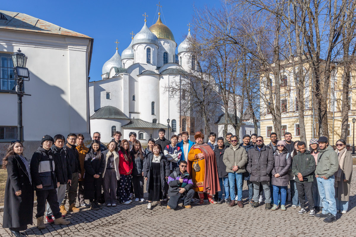 St. Sophia Cathedral especially impressed the international students of Polytechnic University St. Sophia Cathedral especially impressed the international students of Polytechnic University