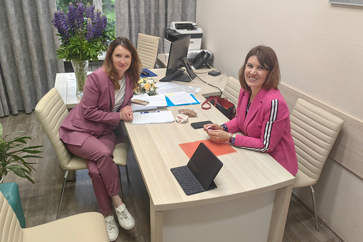 Elena Devyatova met with Maria Pakhomova, head of the SPbPU HR Department 