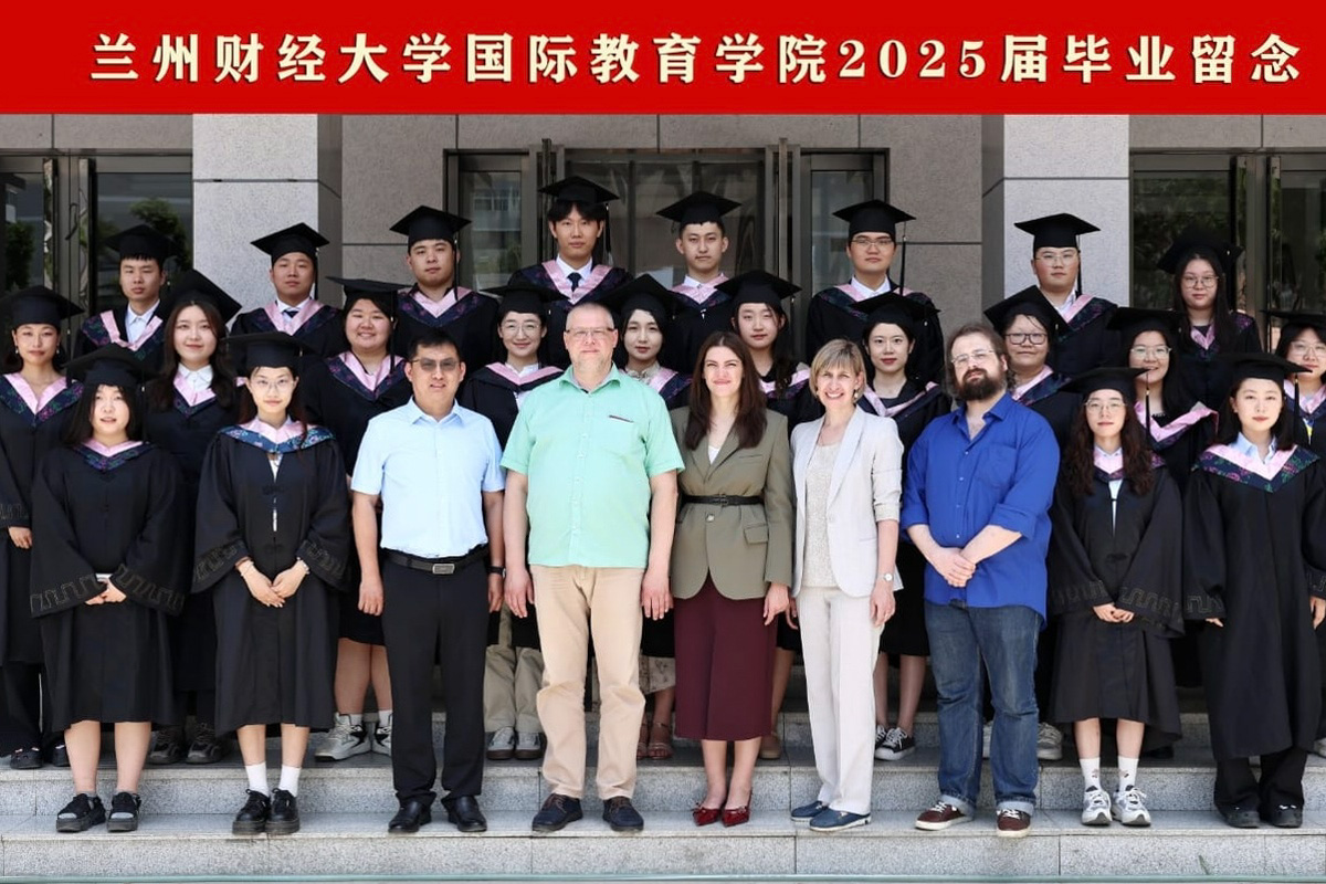 The defense of final qualifying works was conducted in English on the campus of Lanzhou University of Finance and Economics in Gansu Province The defense of final qualifying works was conducted in English on the campus of Lanzhou University of Finance and Economics in Gansu Province