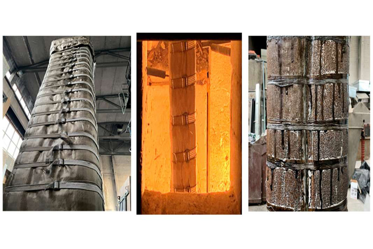 SPbPU scientists have created a removable multilayer fire protection system for metal structures 