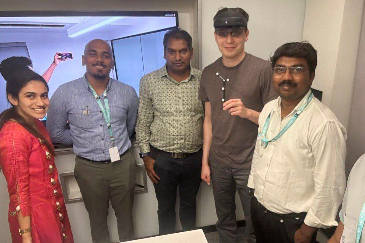 The updated version of the system was tested by the lead developer, Ildar Mamaev, at a specialized hospital in Chennai, India