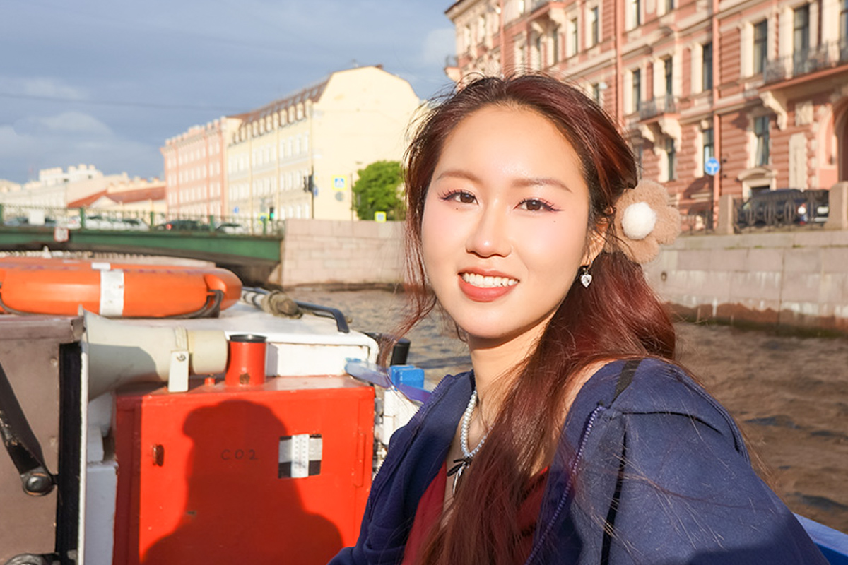 A student from Vietnam, Nguyen Thanh Tra