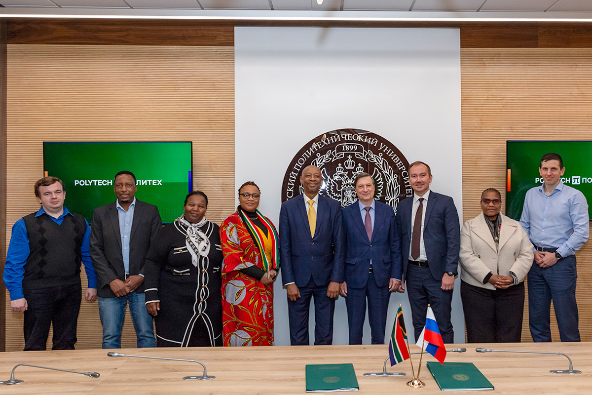 South African delegation at SPbPU 