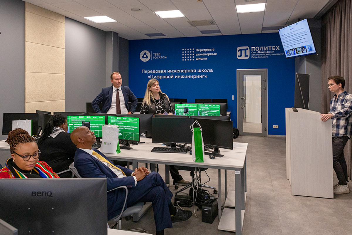 The delegation got acquainted with the Polytechnic University's infrastructure