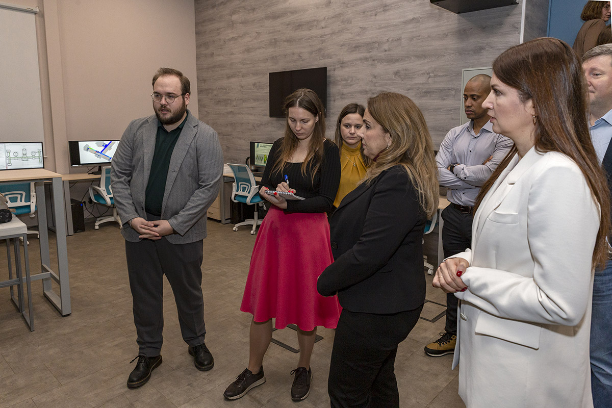 Egor Melekhin presented the concept of a digital twin of the university campus 