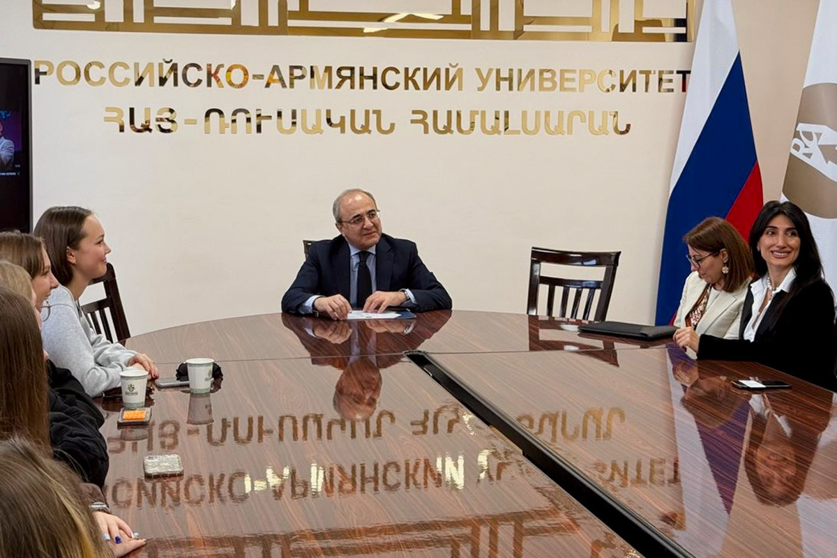 Meeting with RAU Rector Edward Sandoyan