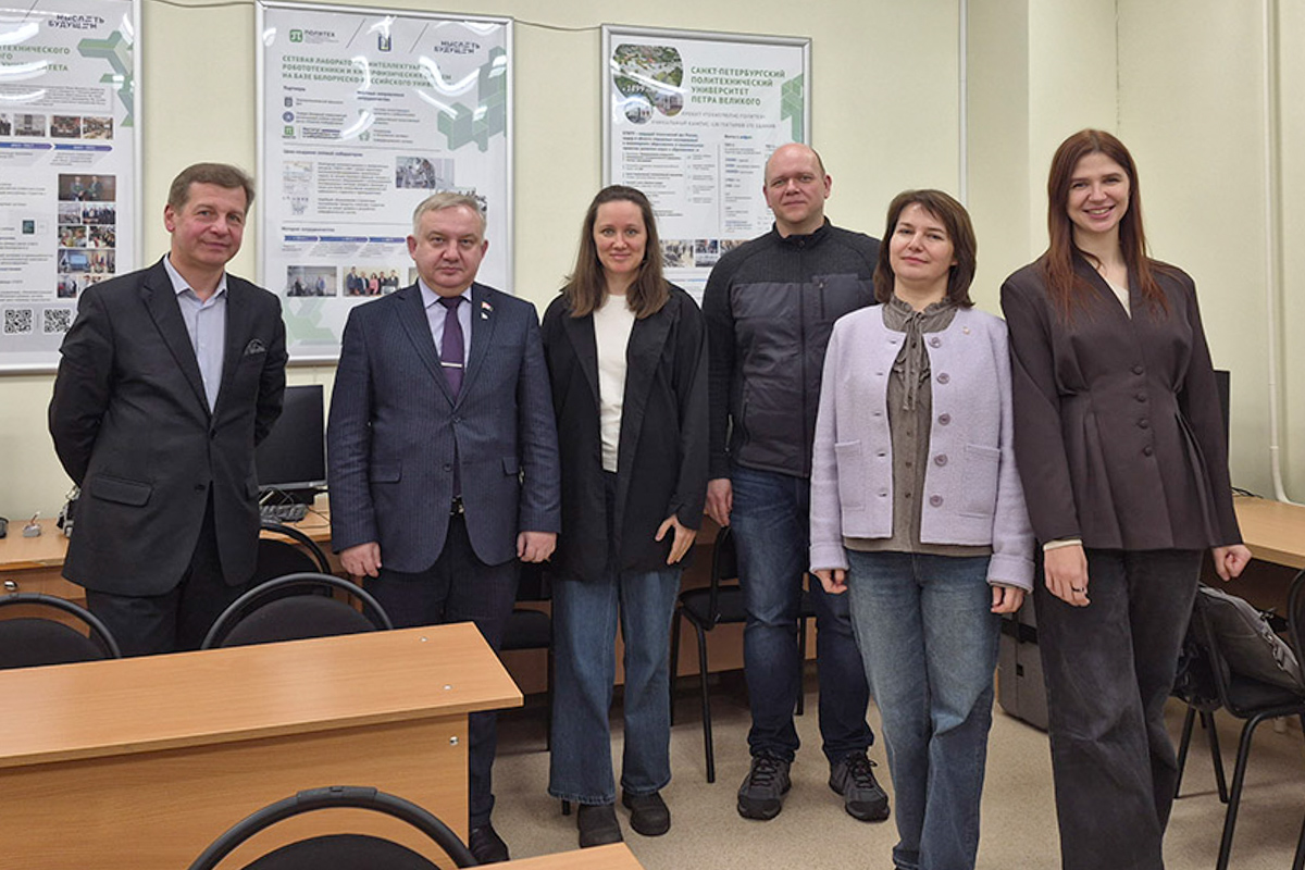 Representatives from SPbPU's Higher School of Cyber-Physical Systems and Control Visited BRU