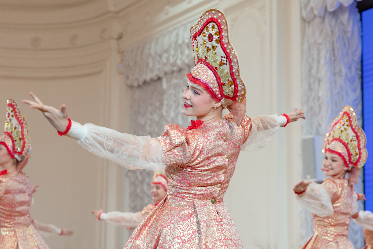 Folk dances were performed at the event