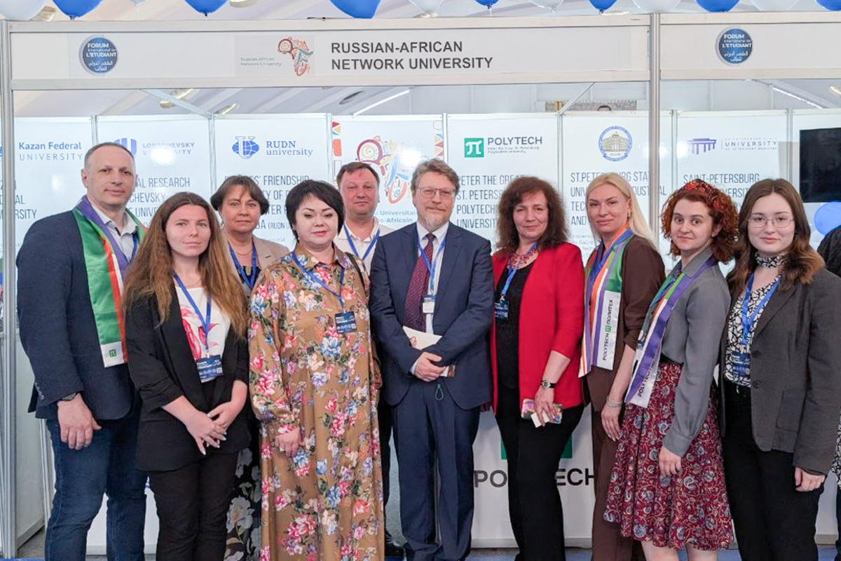 RAFU delegation at the exhibition with Vladimir Sokolov