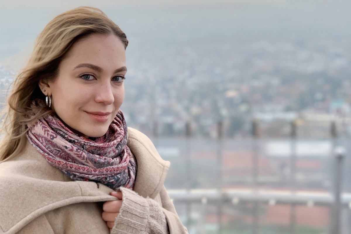 SPbPU student Polina Boris studied at the University of Stuttgart for a semester 