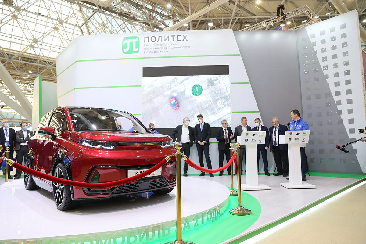 Russia’s first electric smart crossover KAMA