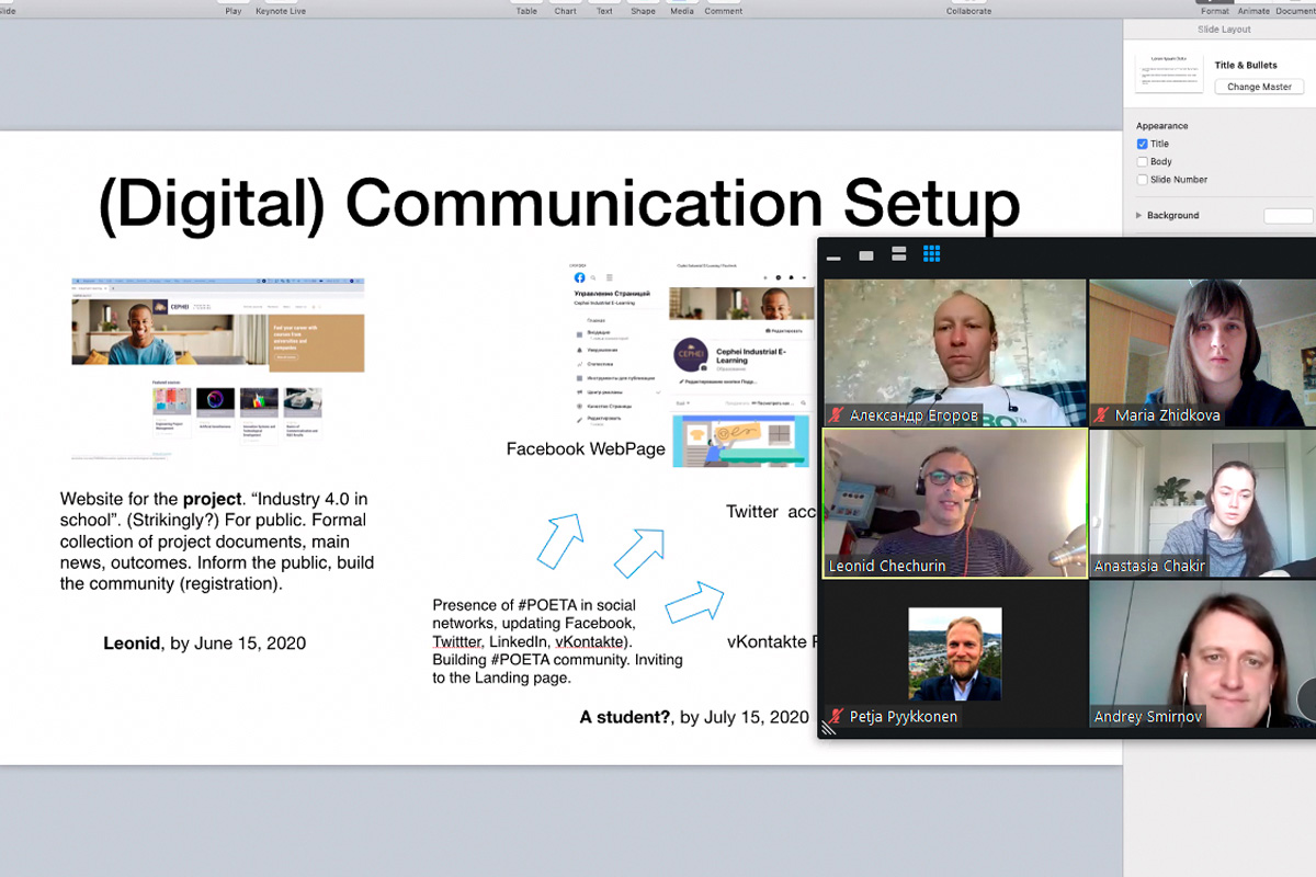 Participants in the international POETA project held another online meeting Participants in the international POETA project held another online meeting
