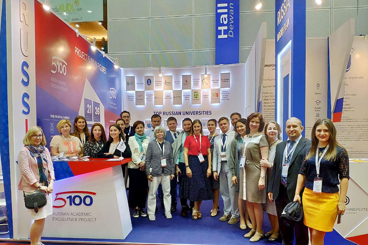 At the AOAIE, SPbPU was represented along with other Russian 5-100 Project participant universities at the joint Russia’s stand