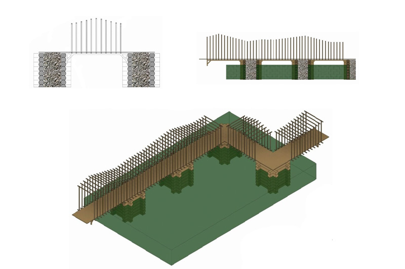 Pedestrian bridges of the wooden composite will be built in St.Petersburg and  Lappeenranta