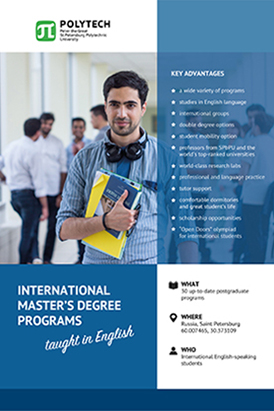 Click to download List of International Master’s Degree programs in English Click to download tuition fees for Master’s Degree programs for international students