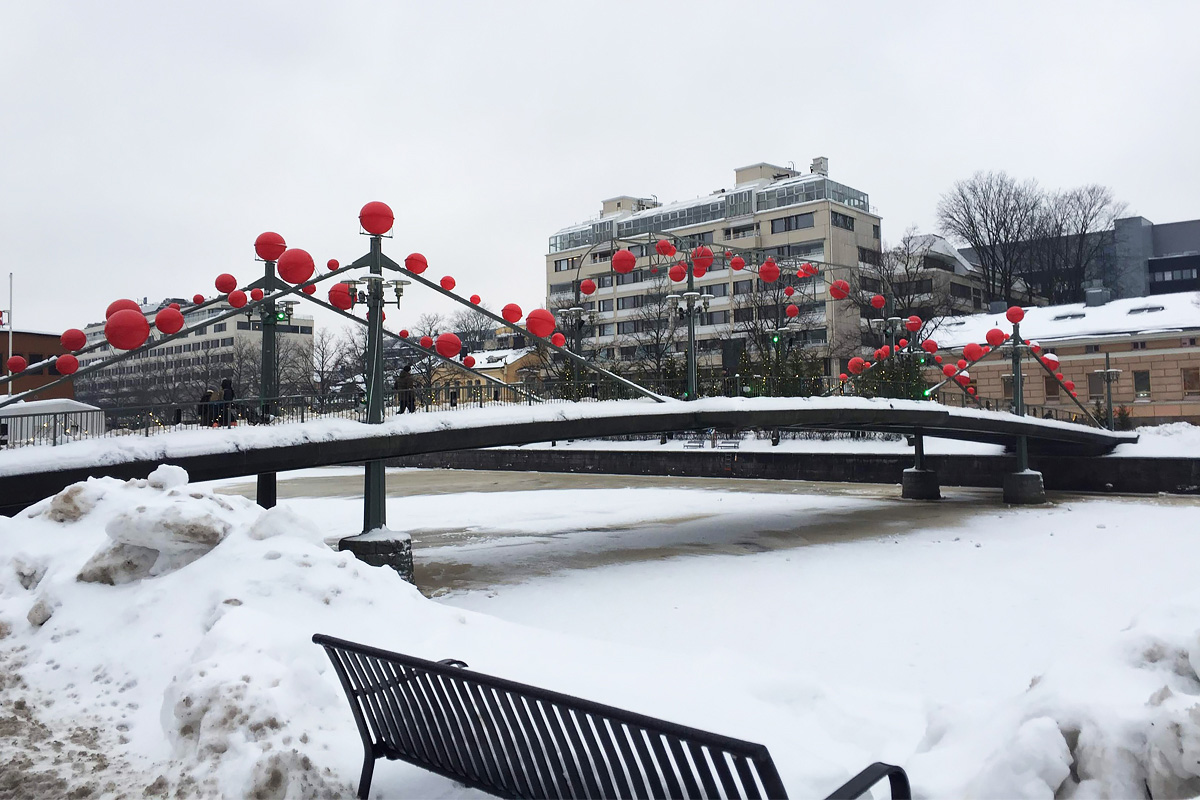 In her free time, a student from SPbPU studies the sights of Turku