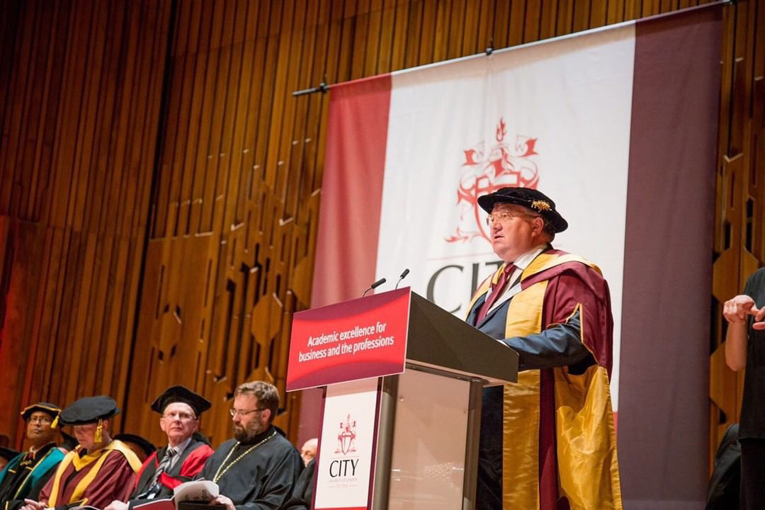 SPbPU Rector Andrei RUDSKOI at the ceremony in City, University of London