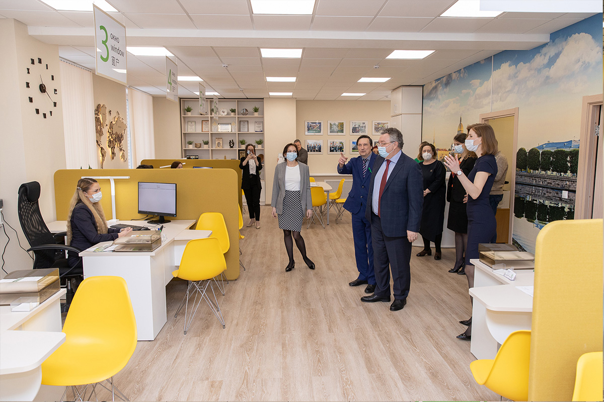 Rector of SPbPU praised the renovated Admission Office 