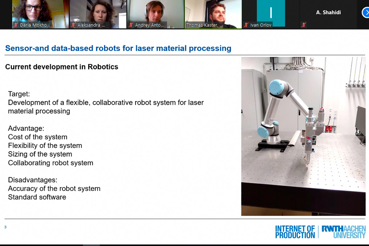 Scientists of SPbPU and RWTH Aachen University presented their research projects in a wide range of areas and topics Scientists of SPbPU and RWTH Aachen University presented their research projects in a wide range of areas and topics