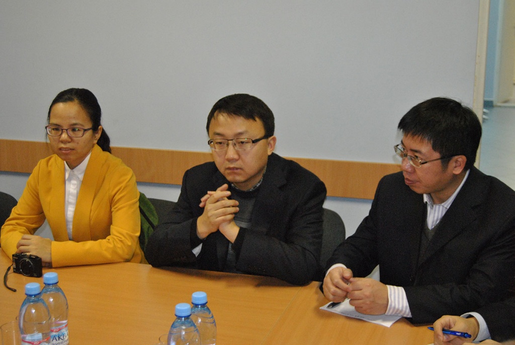 The delegation from Beijing Research Institute of Remote Sensing Equipment in SPbPU