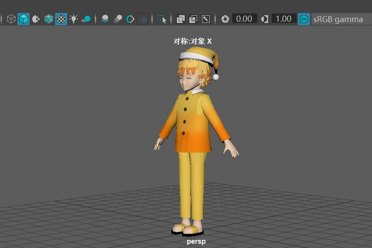 A student from China created a game character as part of the game design module at SPbPU