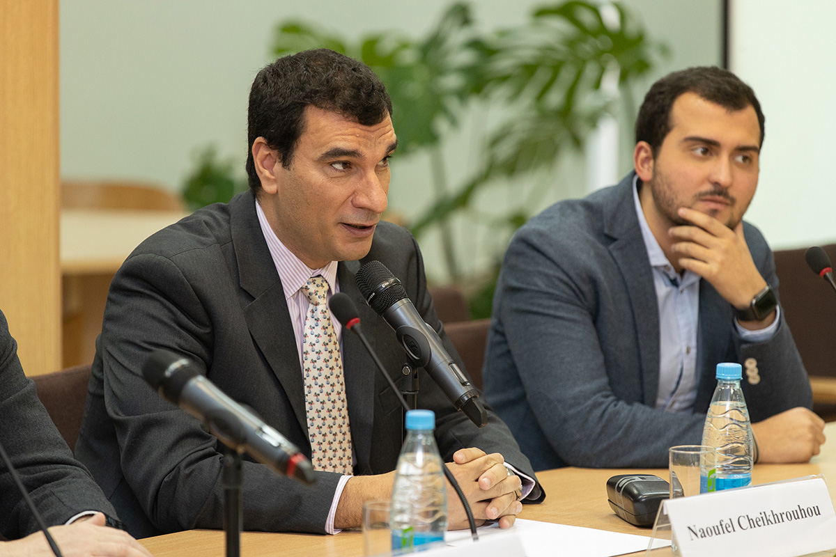 ETHZ Supply Chain Management and Operations Management Professor Naoufel CHEIKHROUHOU gave a lecture for students of Polytechnic University 