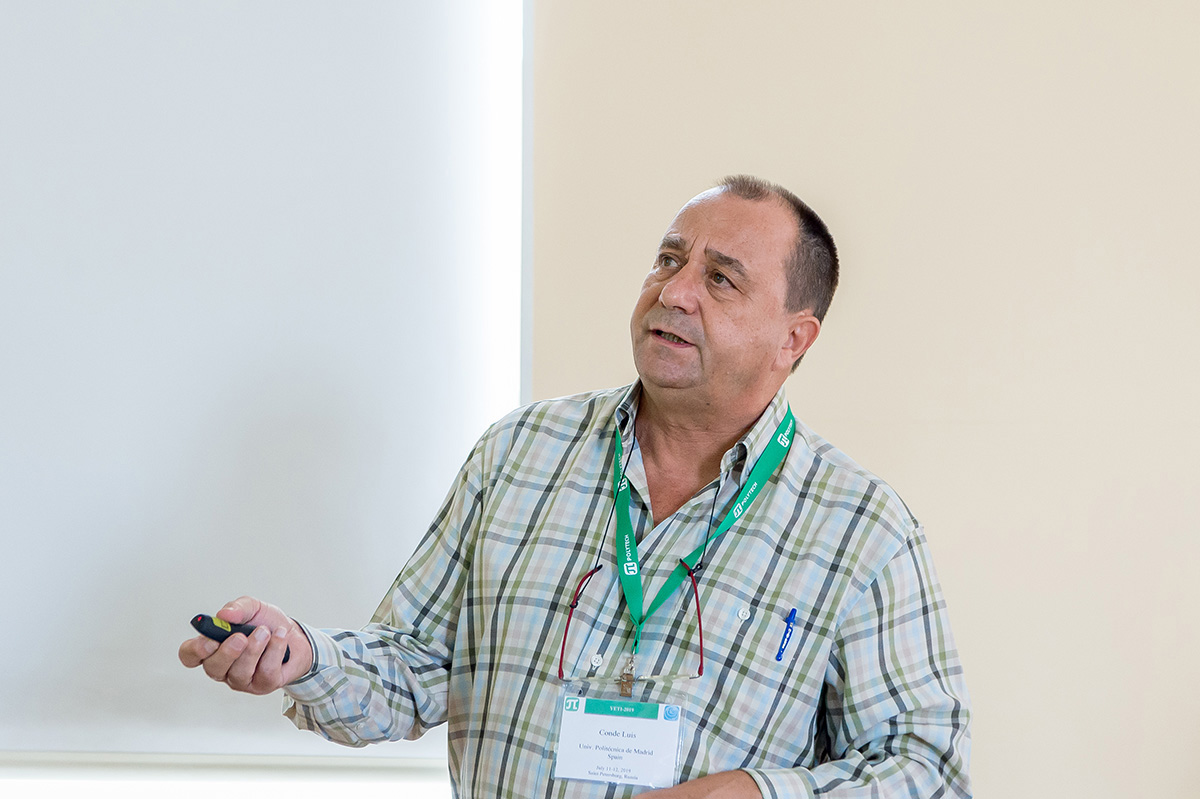 Professor of Madrid Polytechnic University Luis Conde during his visit to SPbPU in 2019 