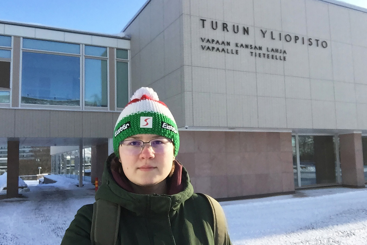 Valeria OKROMELIDZE, a student at SPbPU, is studying in Finland under the program First+]